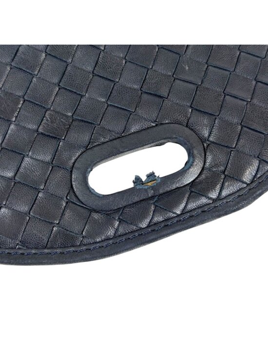 Bottega Veneta Drawstring Backpack Intrecciato Leather Navy main image 6